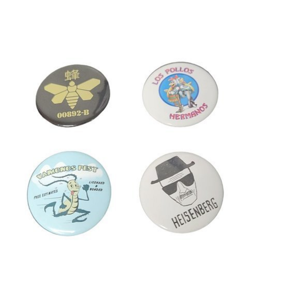 Breaking‎ Bad Pin Set Vamonos Pest Golden Moth Heisenberg Los Pollos Hermanos